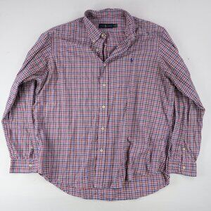 Polo Ralph Lauren Micro Plaid Multi Color Shirt Mens XXL Button Down Shirt